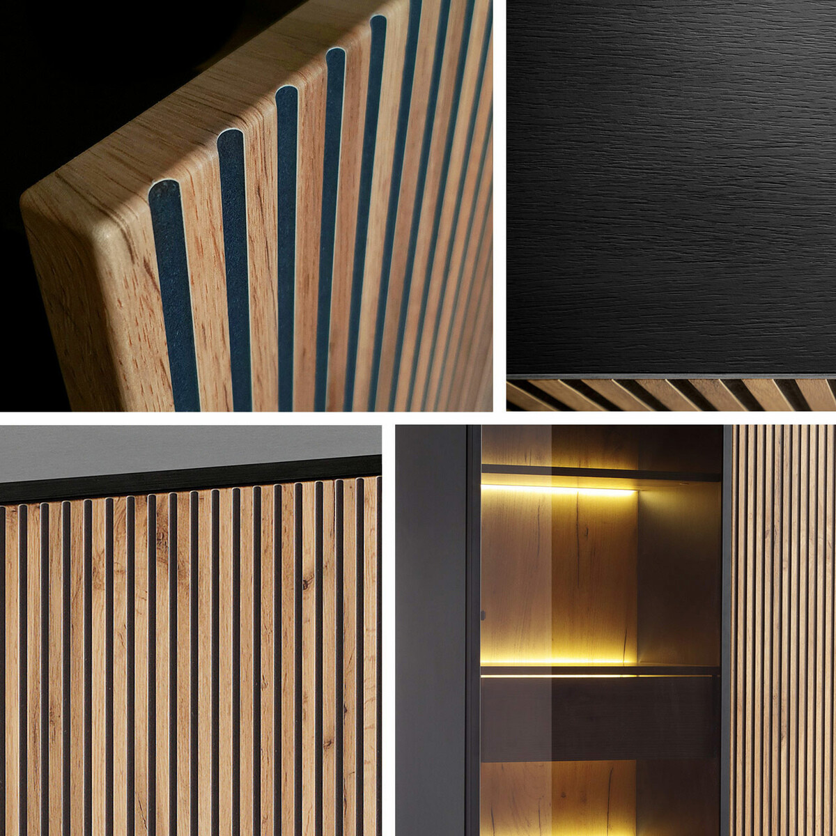 Kommode Manal (Sort + Wotan eg)