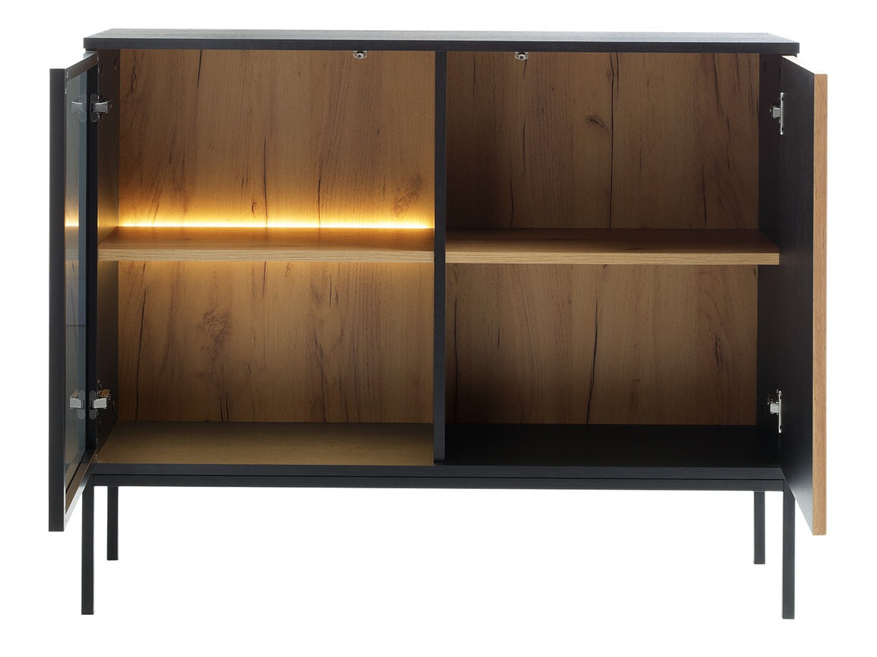 Stuemøbelsæt Manal (Sort + Wotan eg)