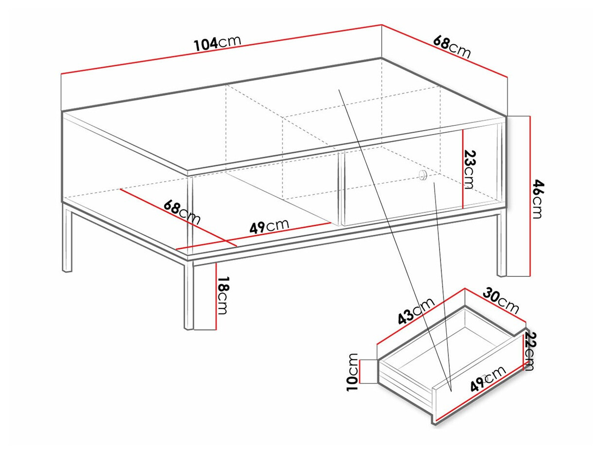 Sofabord Formis (Hvid)