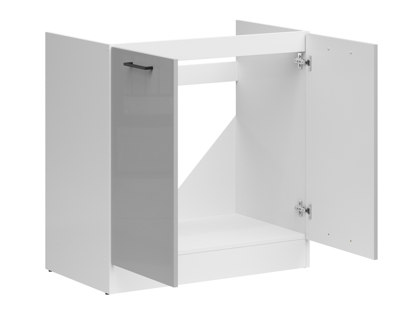 Modulopvaskeskab med låger Line Grey 115