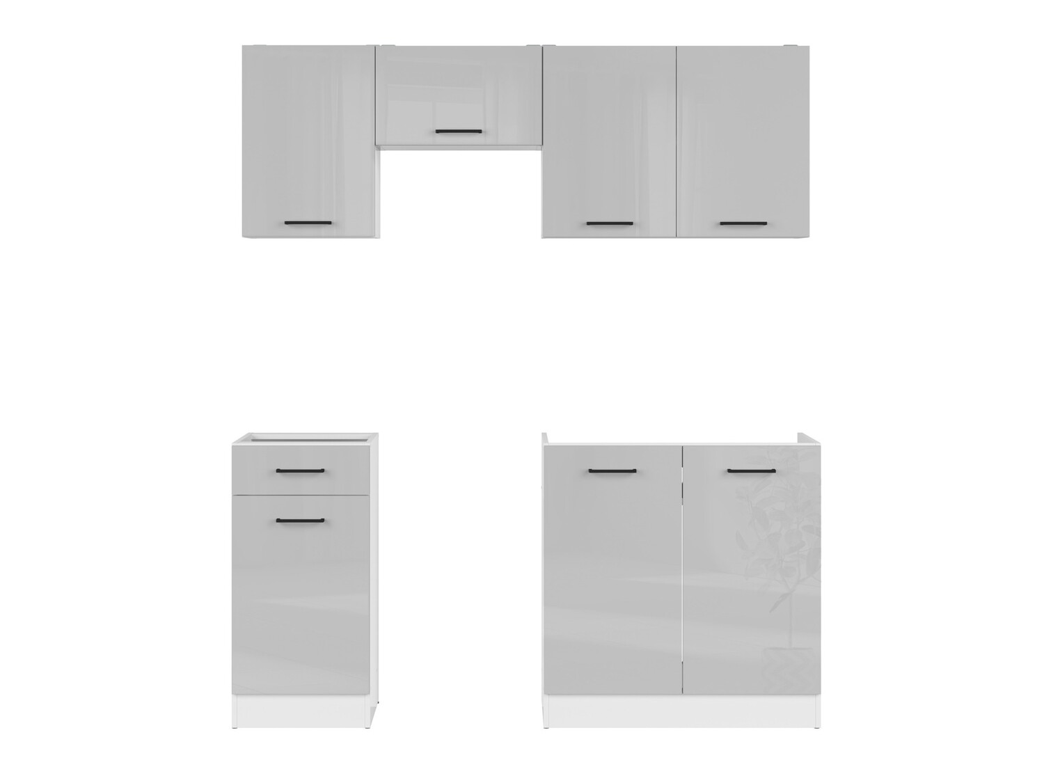 Modulkøkkensæt Line Grey 117