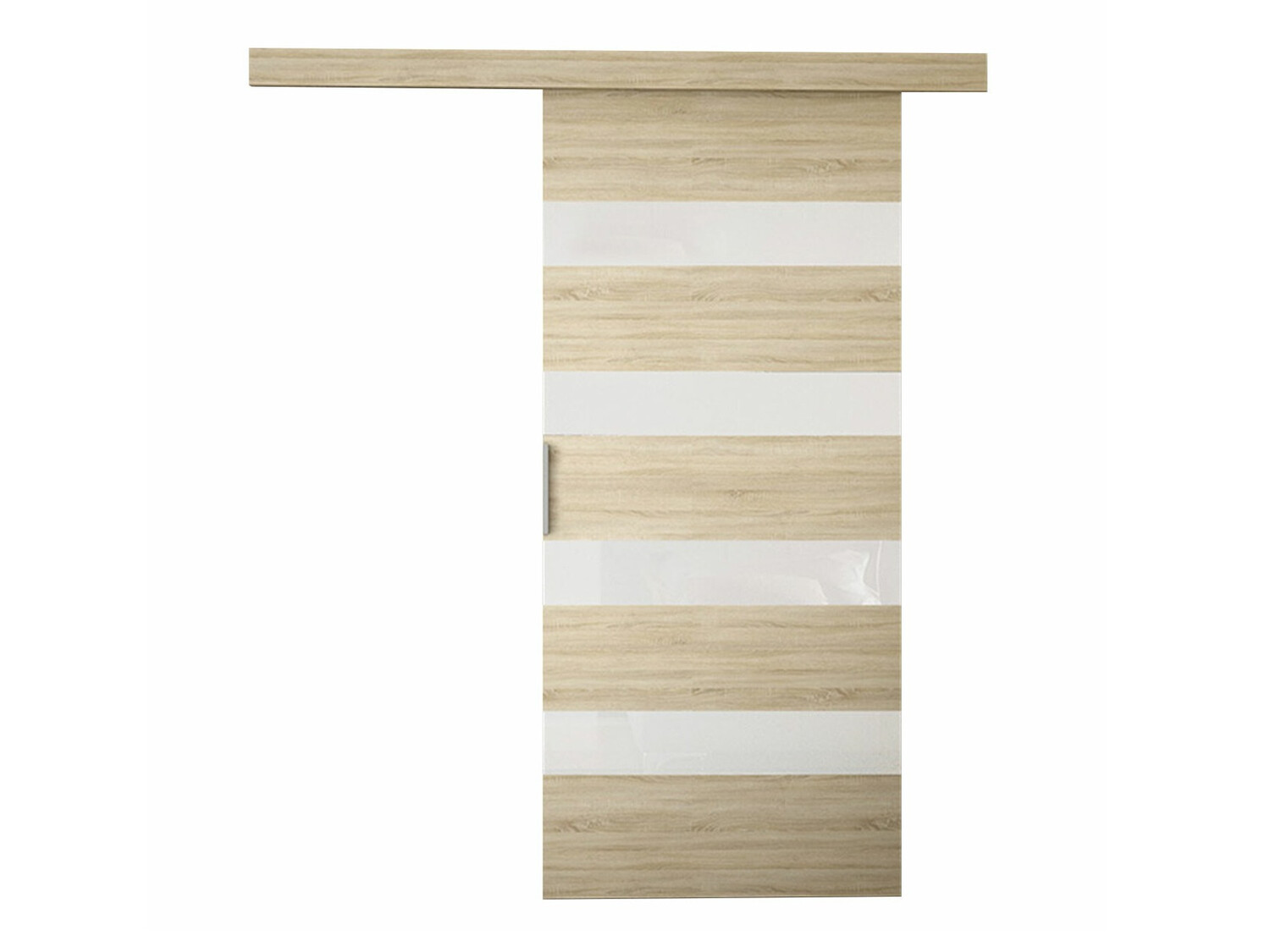Skydedør Closico Materia V (Sonoma eg + Hvid)