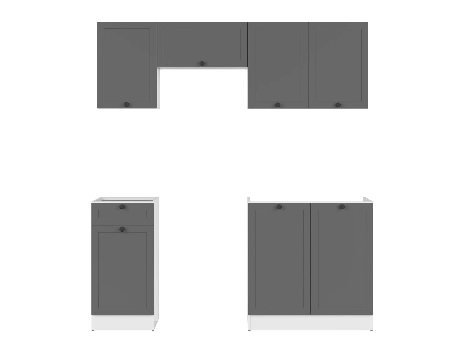 Modulkøkkensæt Classic Grey 118