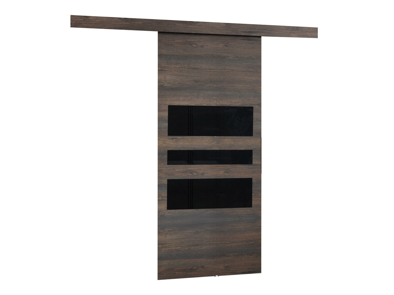 Skydedør Dover 138 (Mørk aske + Sort)