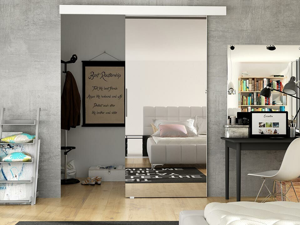 Skydedør Closico Fundus II (Hvid)