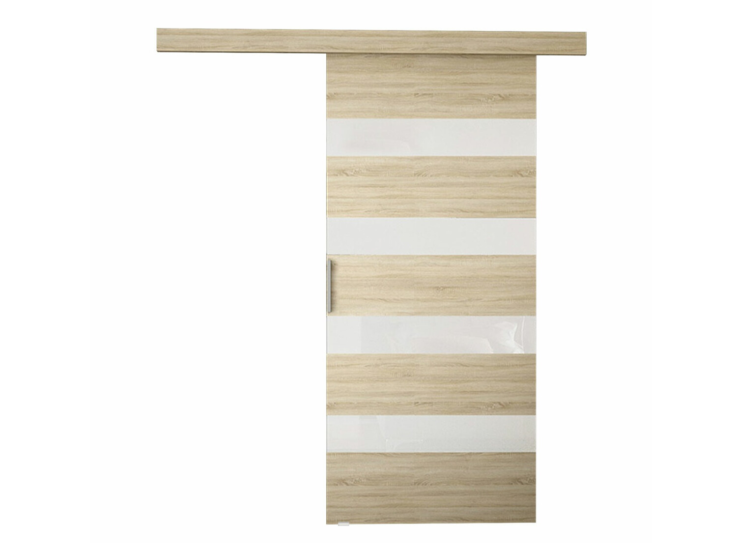 Skydedør Closico Fundus V (Sonoma eg + Hvid)