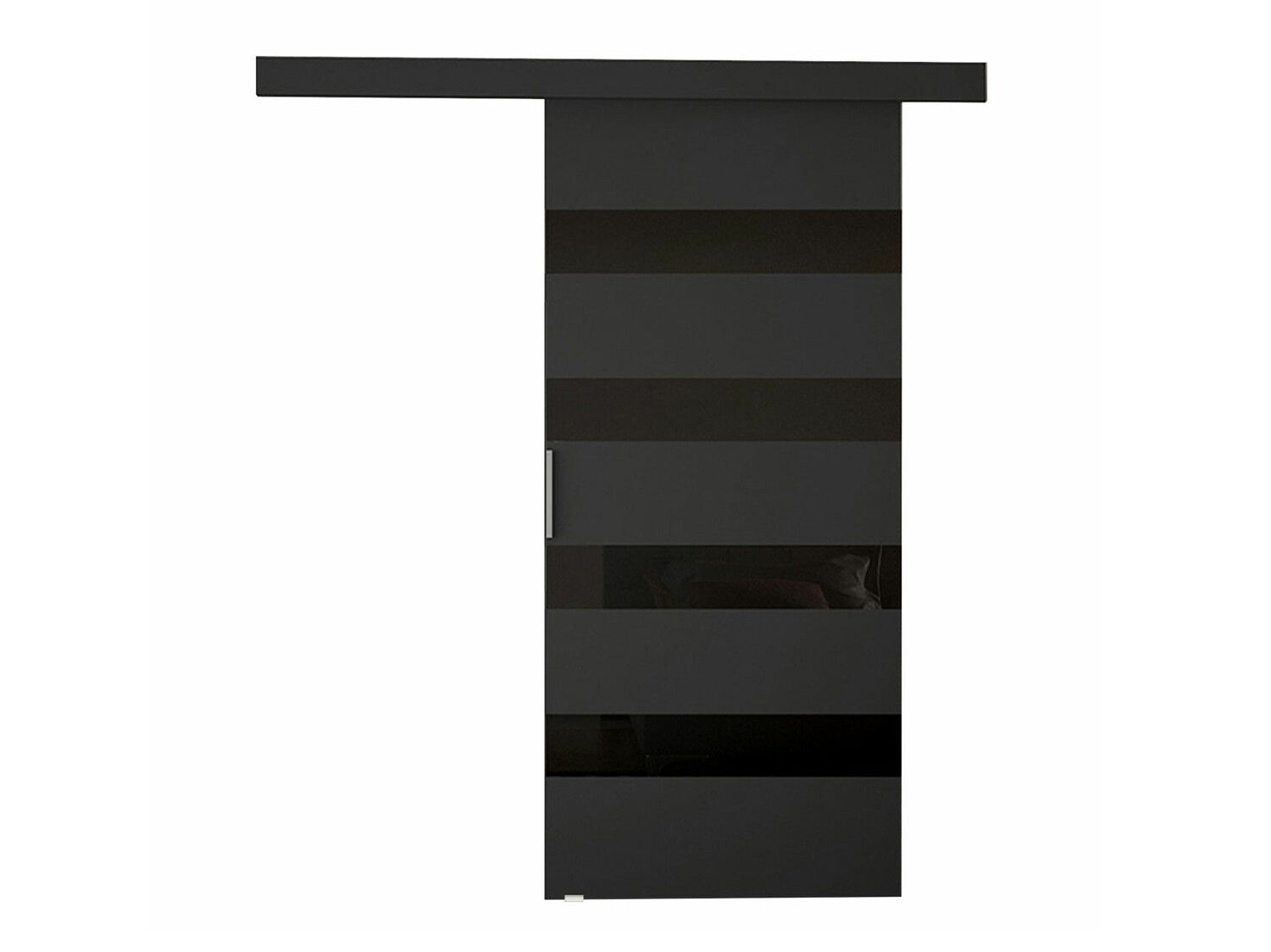 Skydedør Closico Fundus V (Sort)