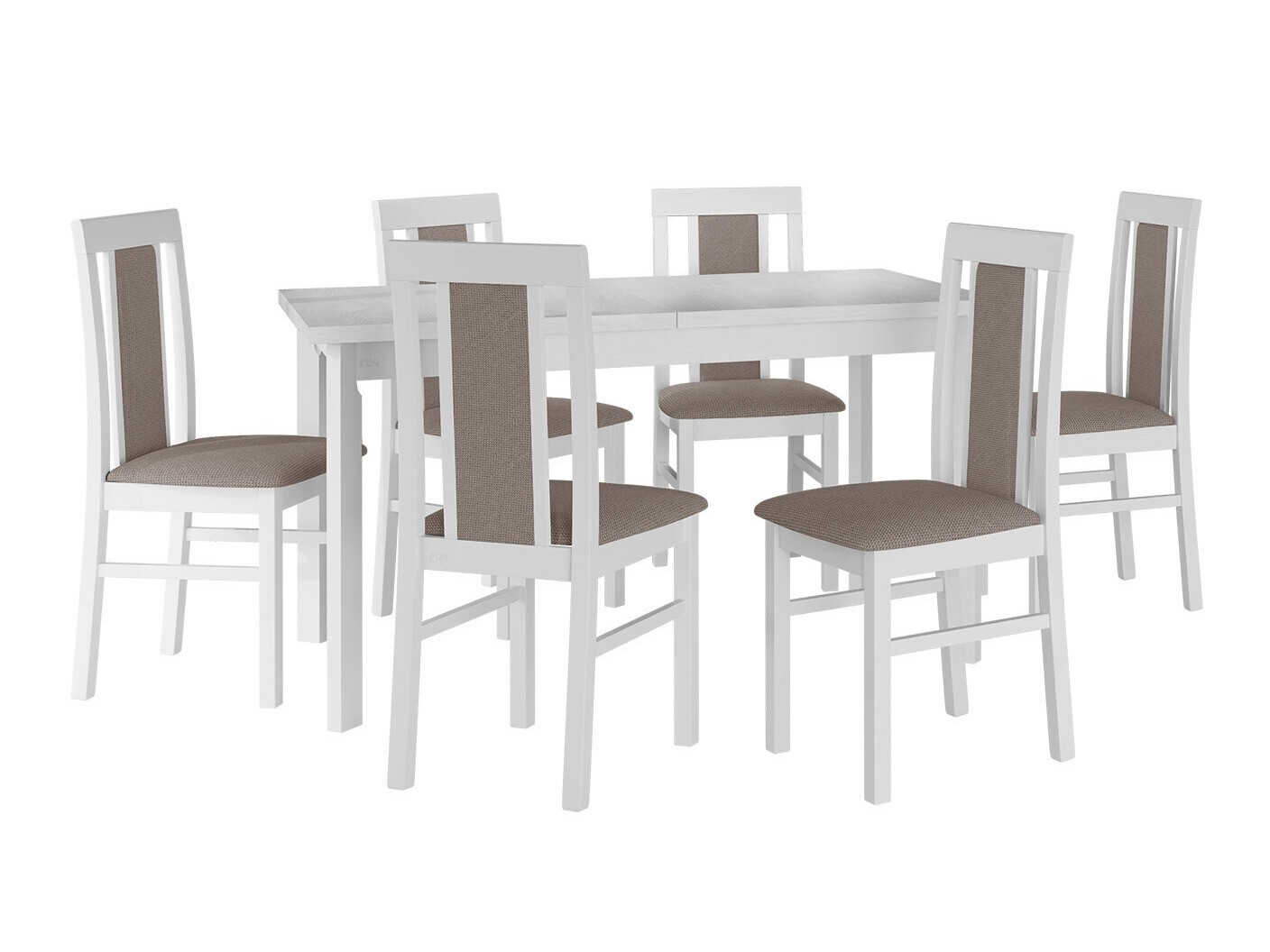 Spisestuesæt Victorville 315 (Hvid)