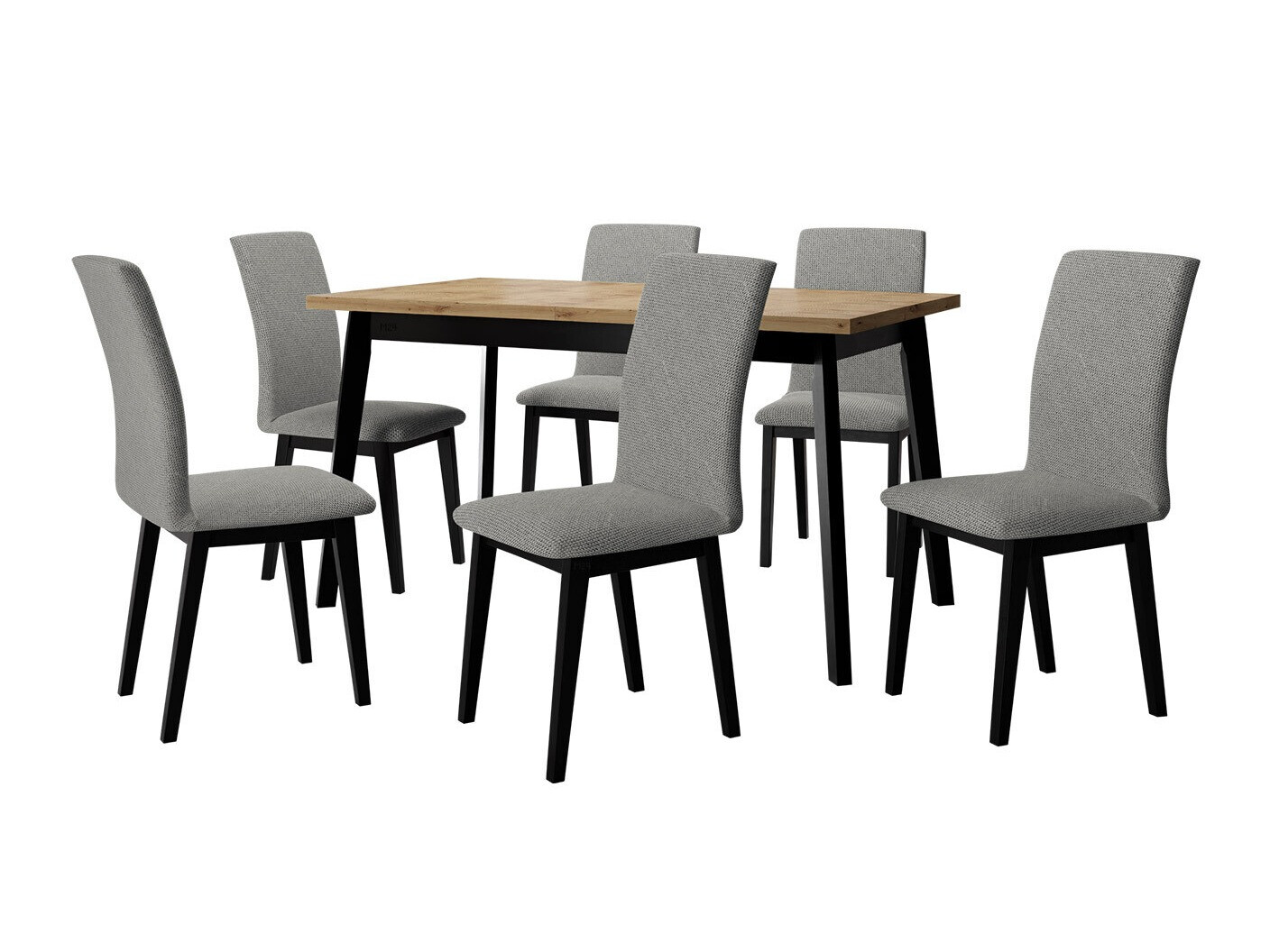 Spisestuesæt Victorville 321 (Sort)