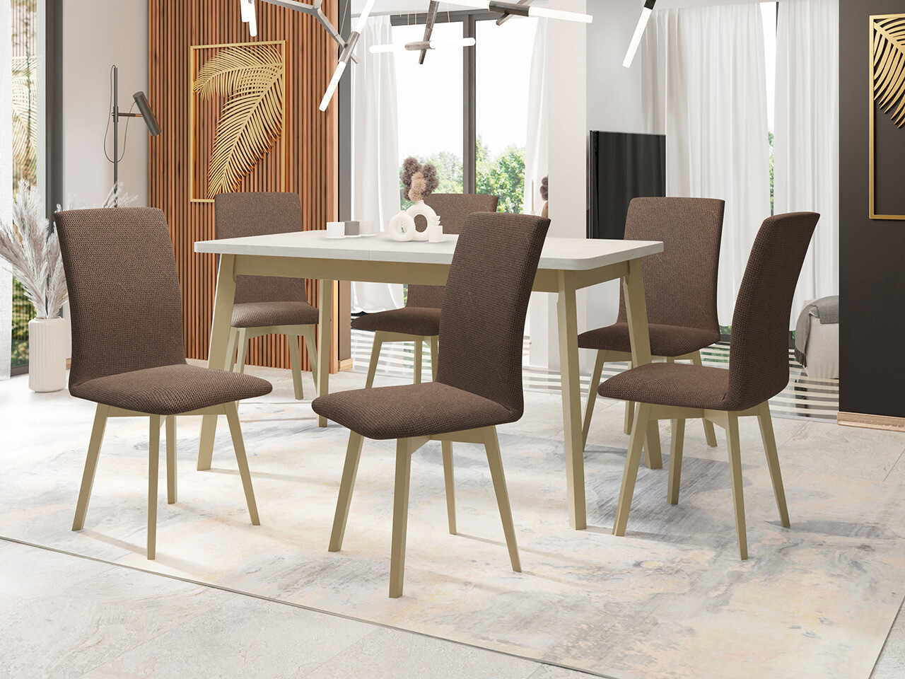 Spisestuesæt Victorville 323 (Sonoma eg)