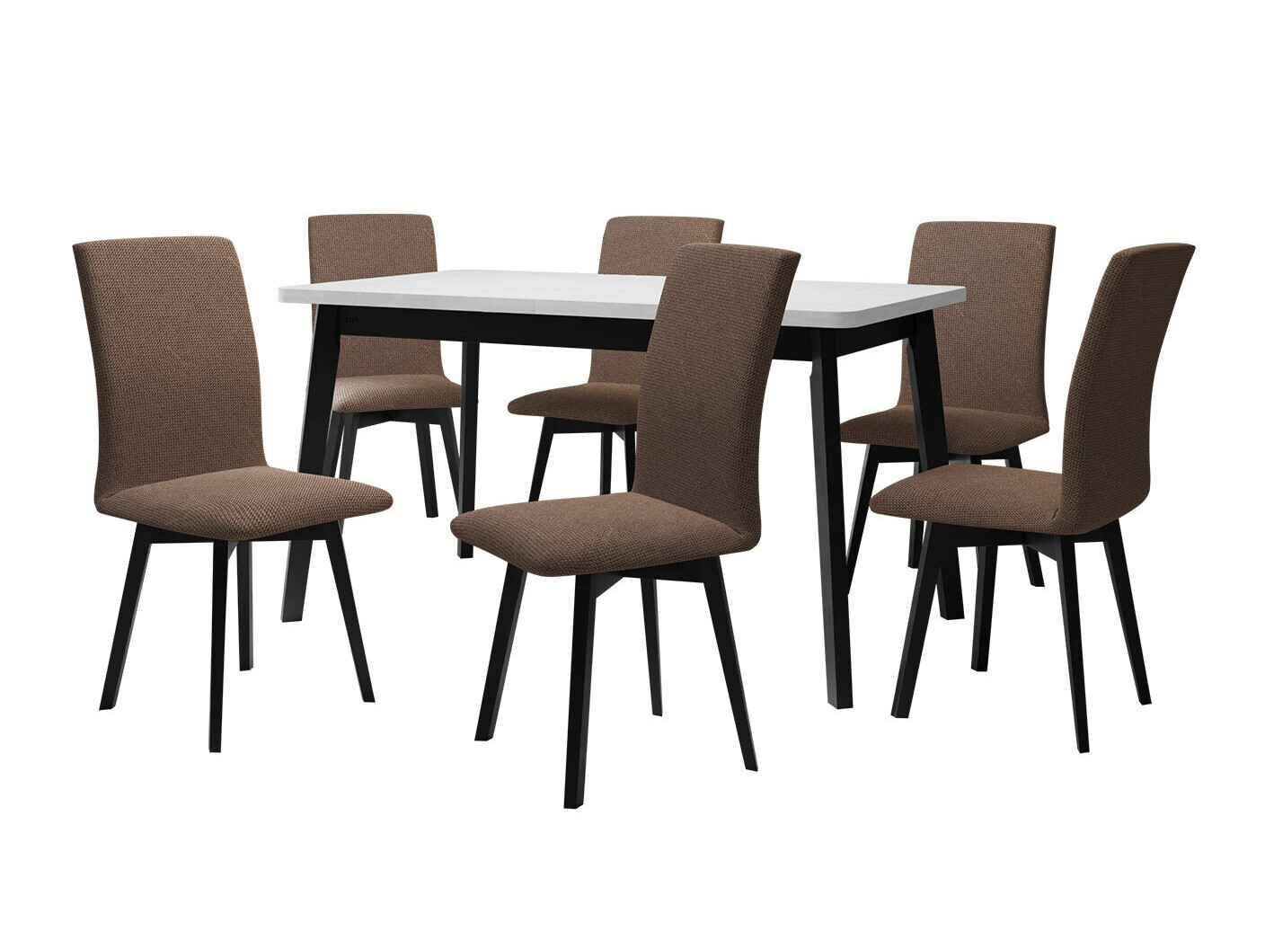 Spisestuesæt Victorville 323 (Sort)