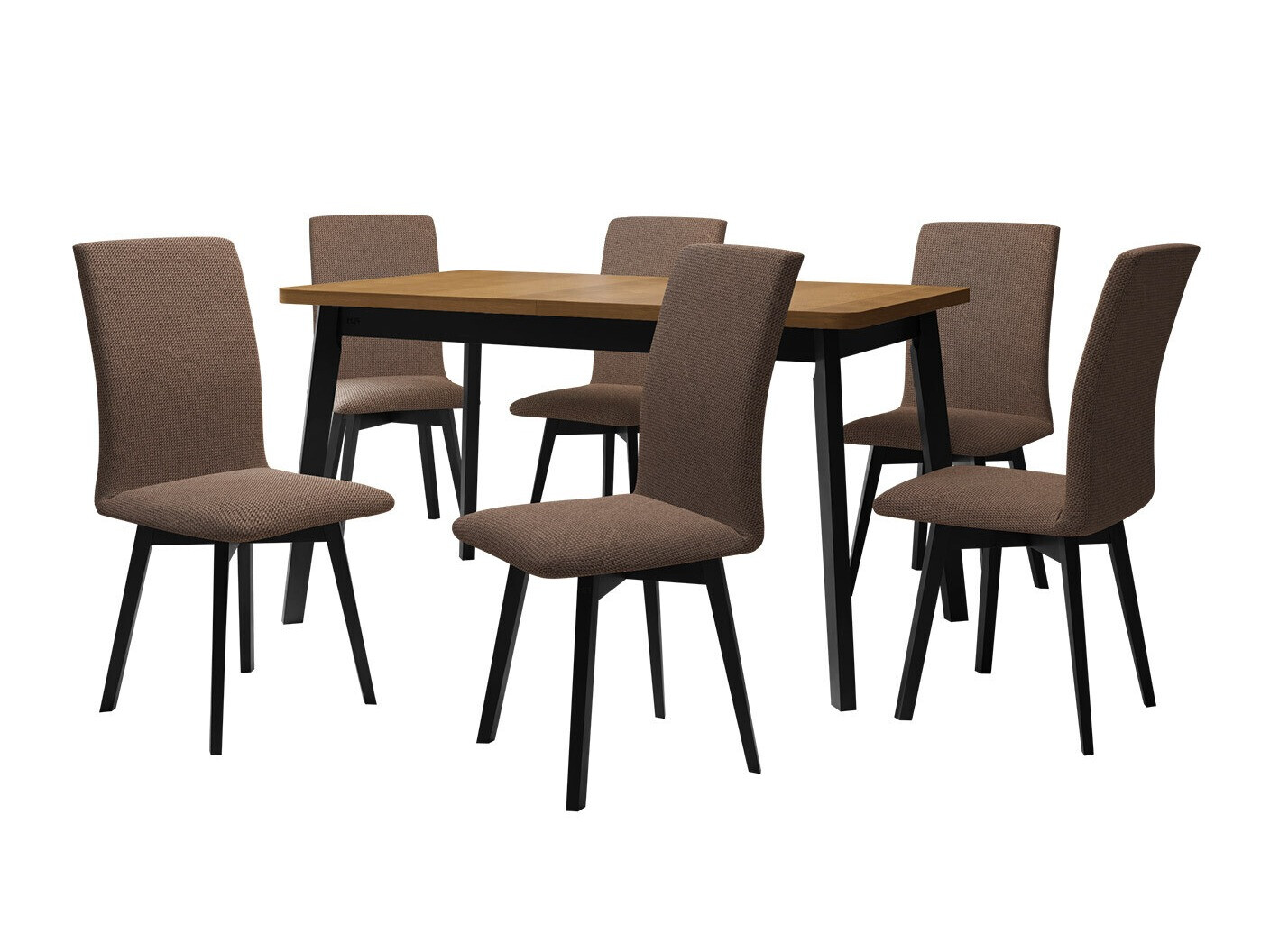 Spisestuesæt Victorville 324 (Sort)