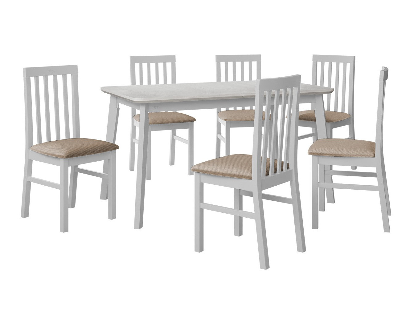 Spisestuesæt Victorville 267 (Hvid)