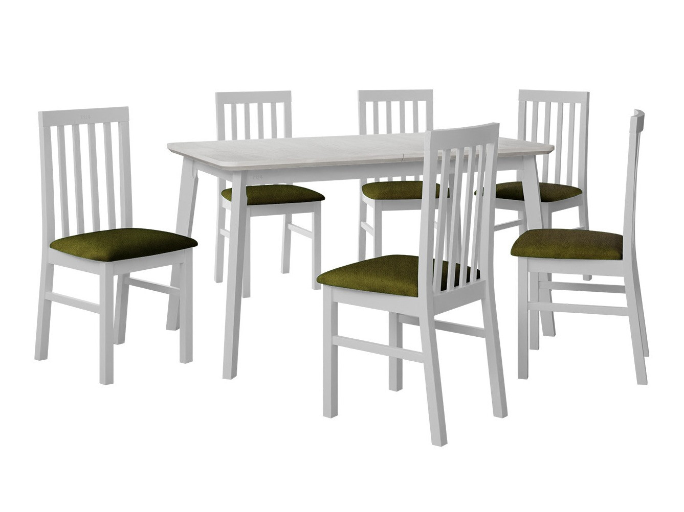 Spisestuesæt Victorville 267 (Hvid)