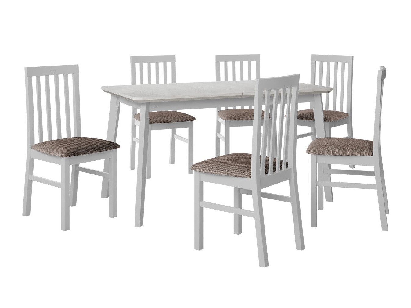 Spisestuesæt Victorville 267 (Hvid)