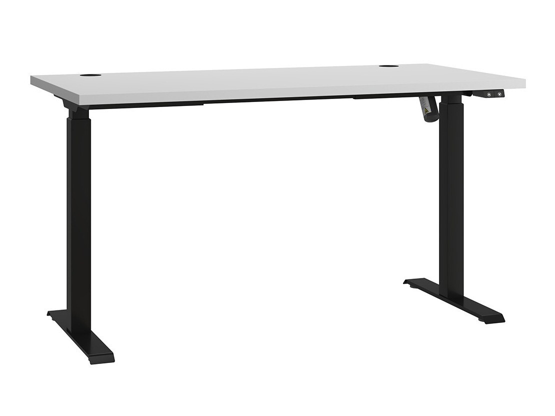 Hæve-sænkebord Tucson 171 (Lys grå + Mat sort)