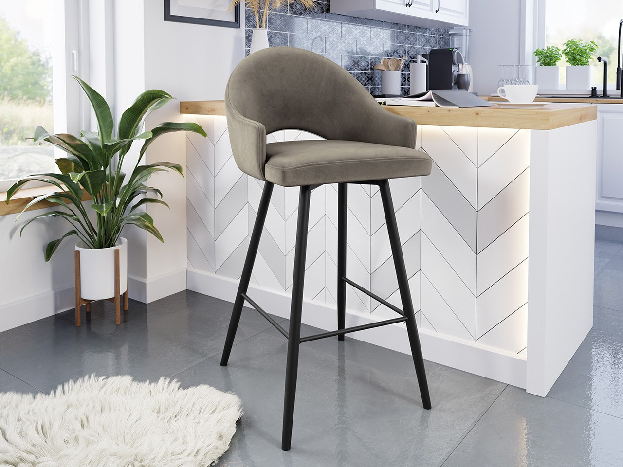 Barstol Jackson 103 (Sort + Magic Velvet 2209)