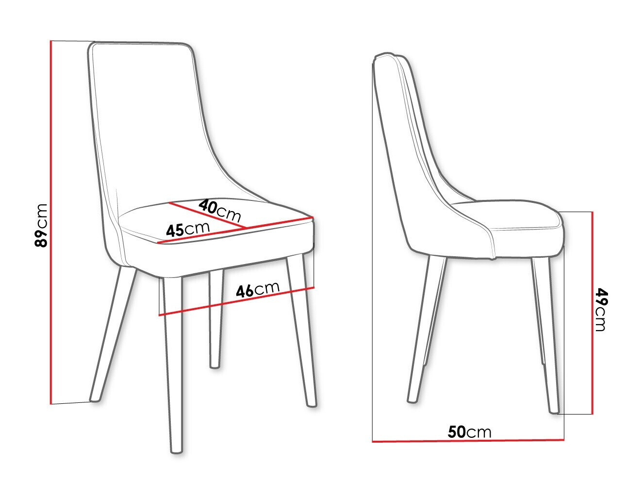 Stol Jackson 107 (Sort + Magic Velvet 2209)