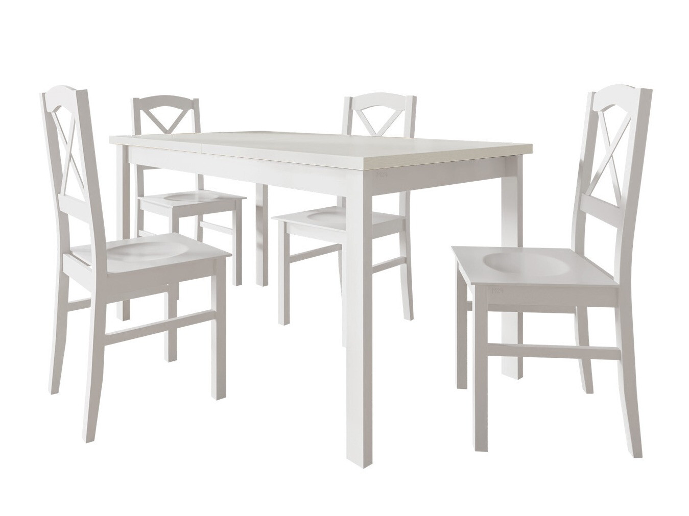 Spisestuesæt Victorville 286 (Hvid)