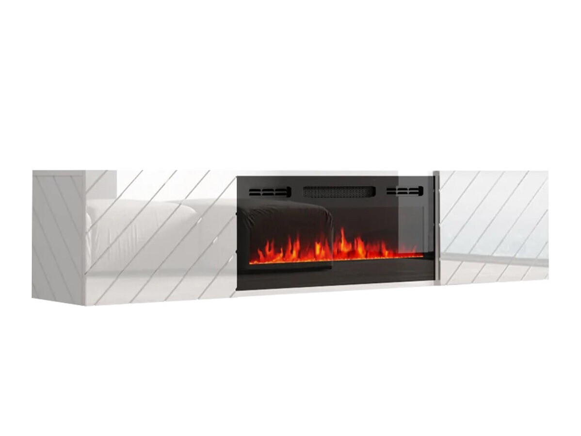 TV-bord Mensura (Hvid + Sort)