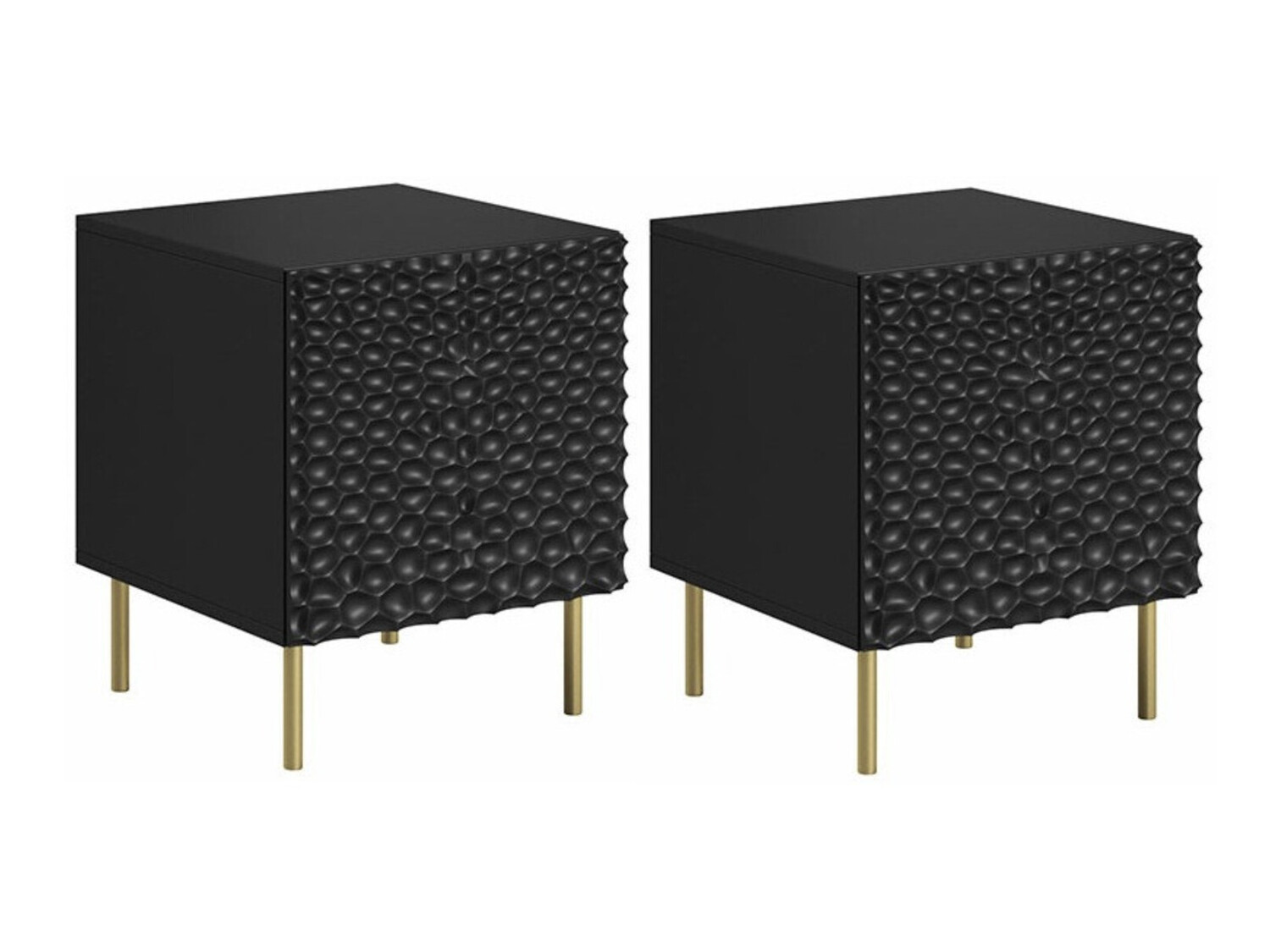 Natbordssæt Charlotte 172 (Sort + Gylden)