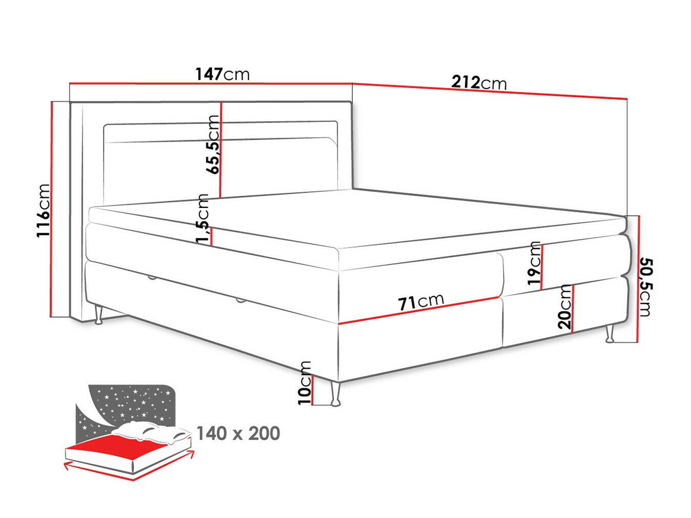 Kontinentalseng ComfiDream Celara (Soft 017)