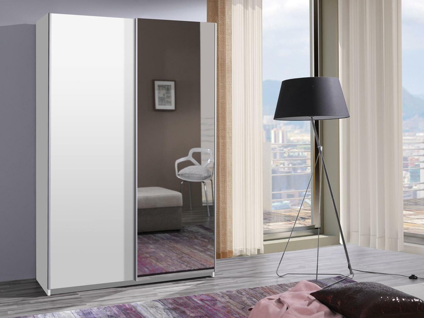 Garderobeskab Murrieta 112 (Hvid)