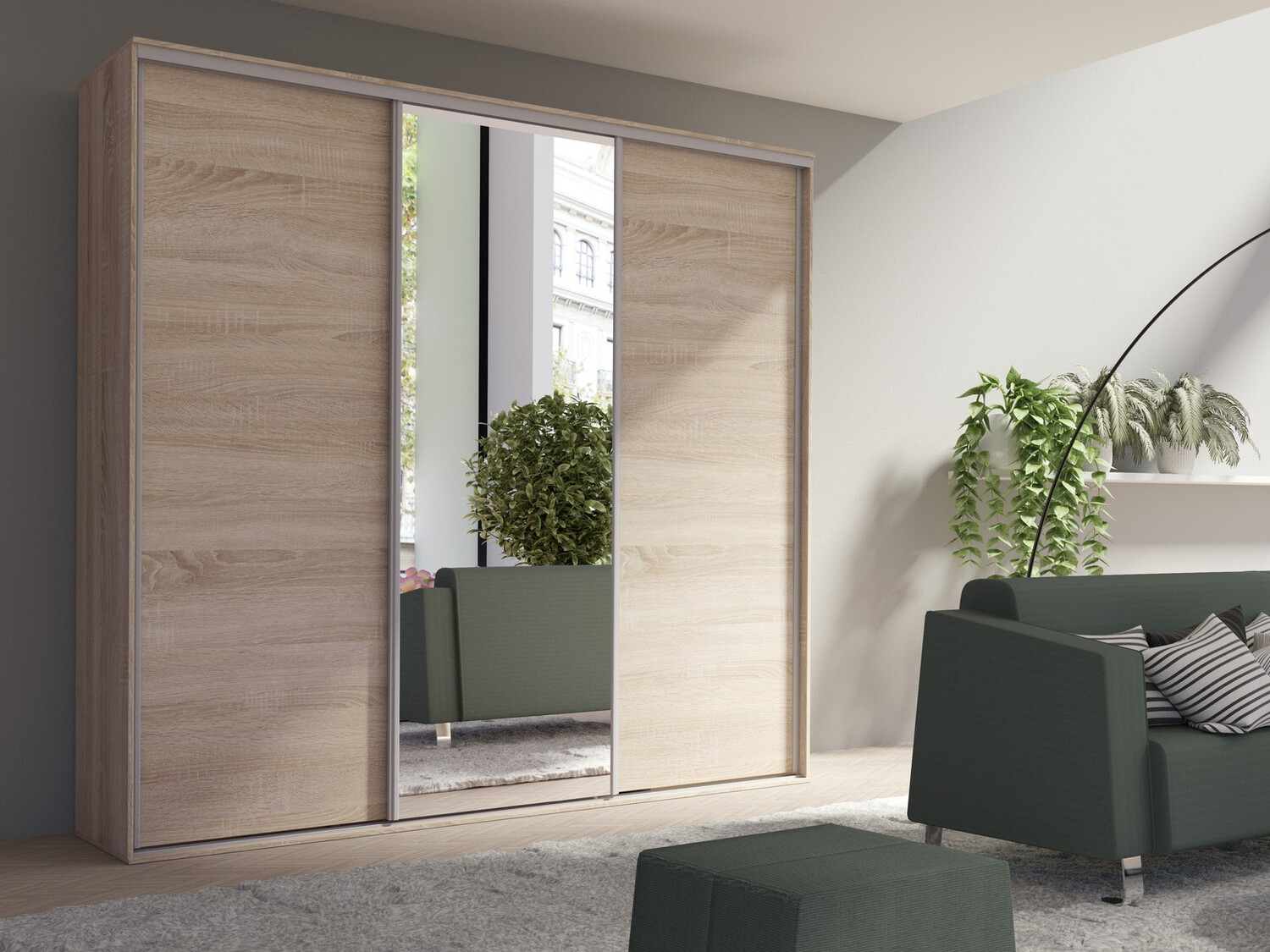 Garderobeskab Murrieta 145 (Sonoma eg)