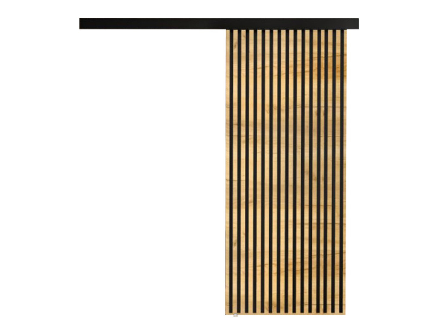 Skydedør Dover 202 (Craft gylden eg + Sort)