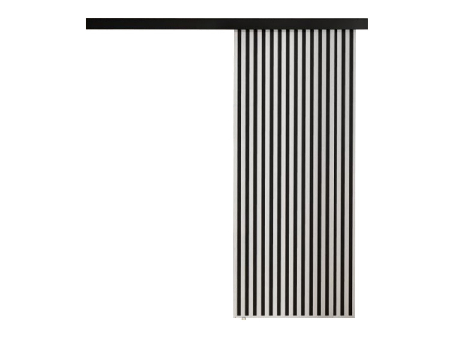 Skydedør Dover 202 (Hvid + Sort)