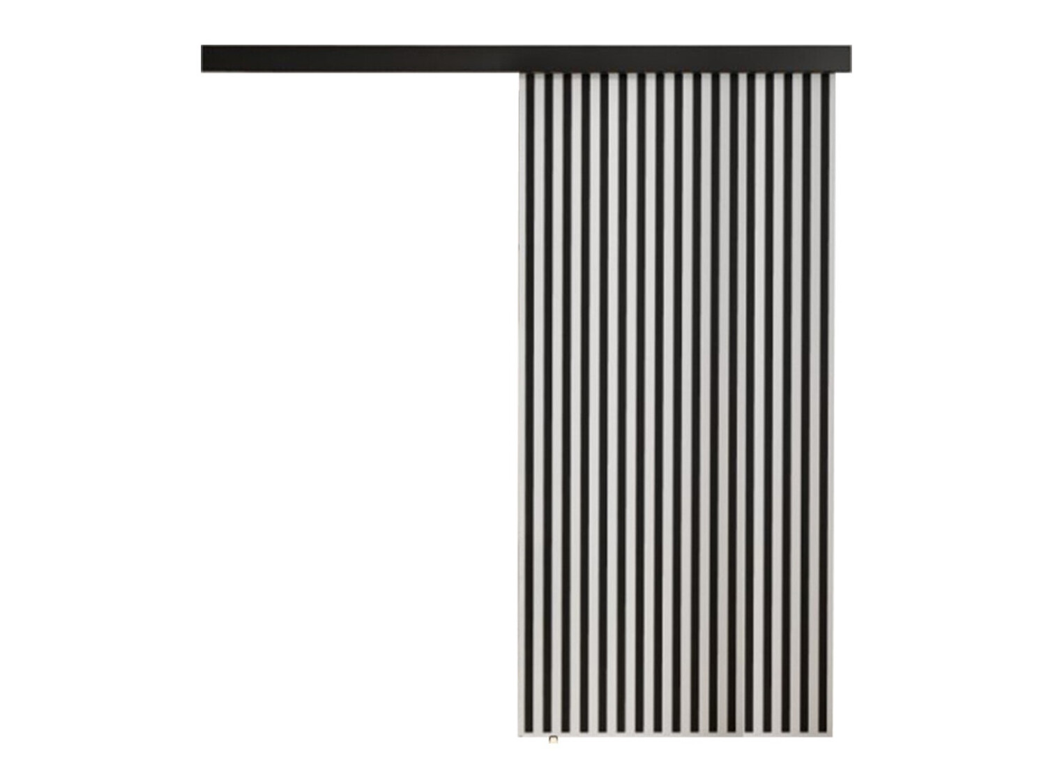 Skydedør Dover 203 (Hvid + Sort)