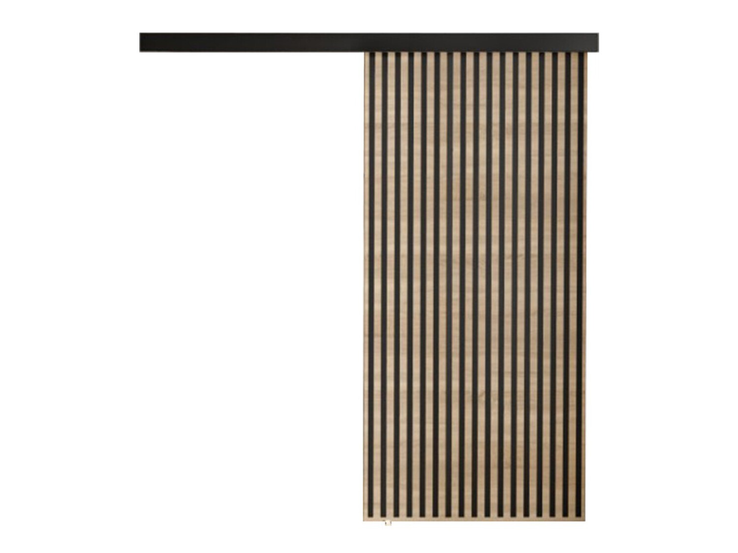 Skydedør Dover 203 (Sonoma eg + Sort)