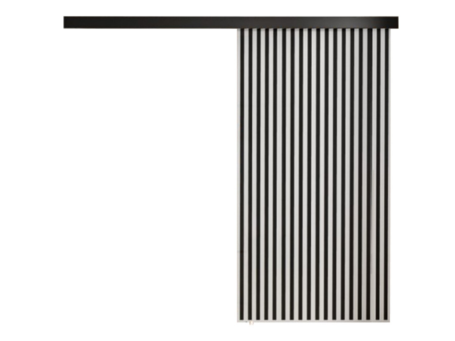 Skydedør Dover 204 (Hvid + Sort)