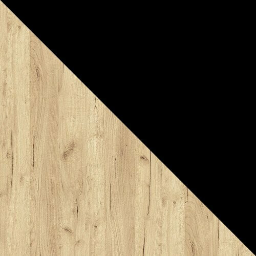 Spisestuesæt Edmond 117 (Craft gylden eg + Sort)