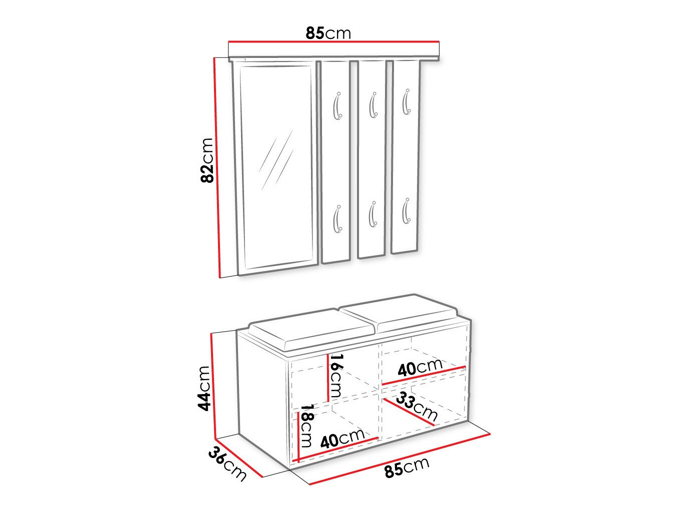 Entrésæt Ferrus (Hvid)