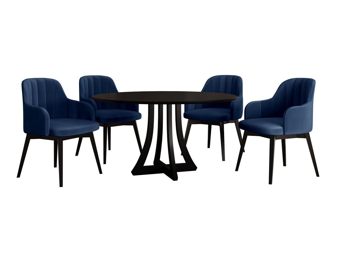 Spisestuesæt Racine 128 (Sort)