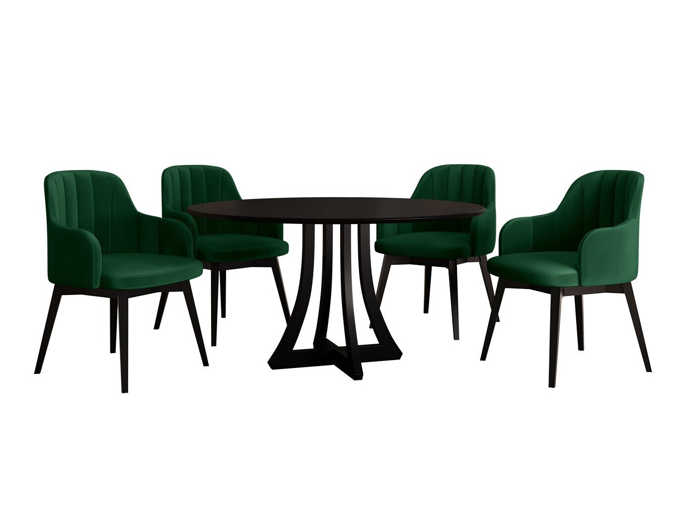 Spisestuesæt Racine 128 (Sort)