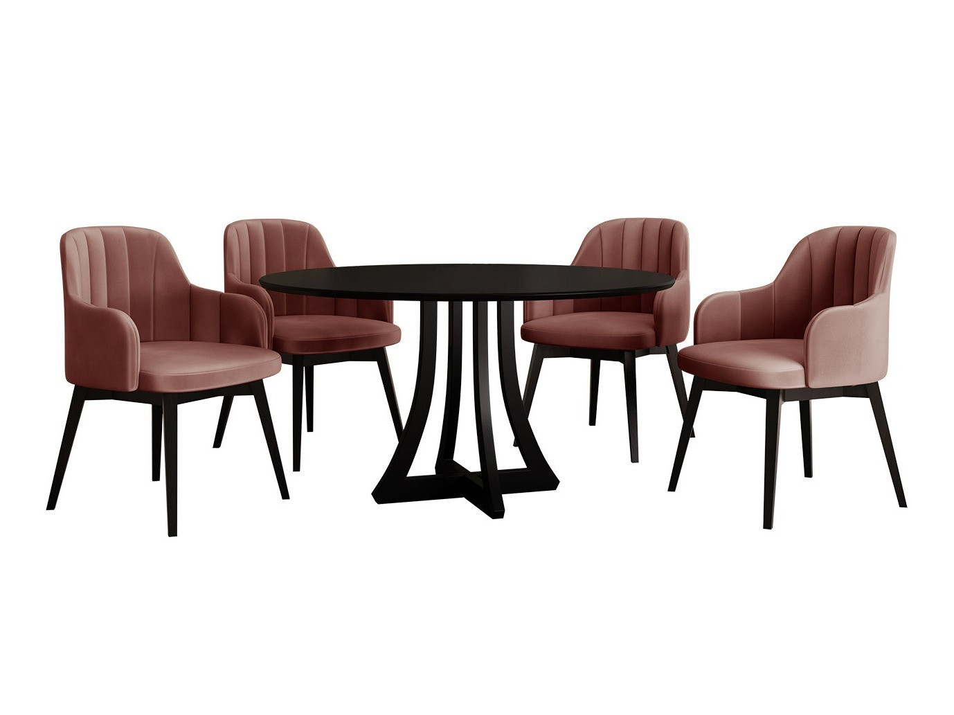 Spisestuesæt Racine 128 (Sort)