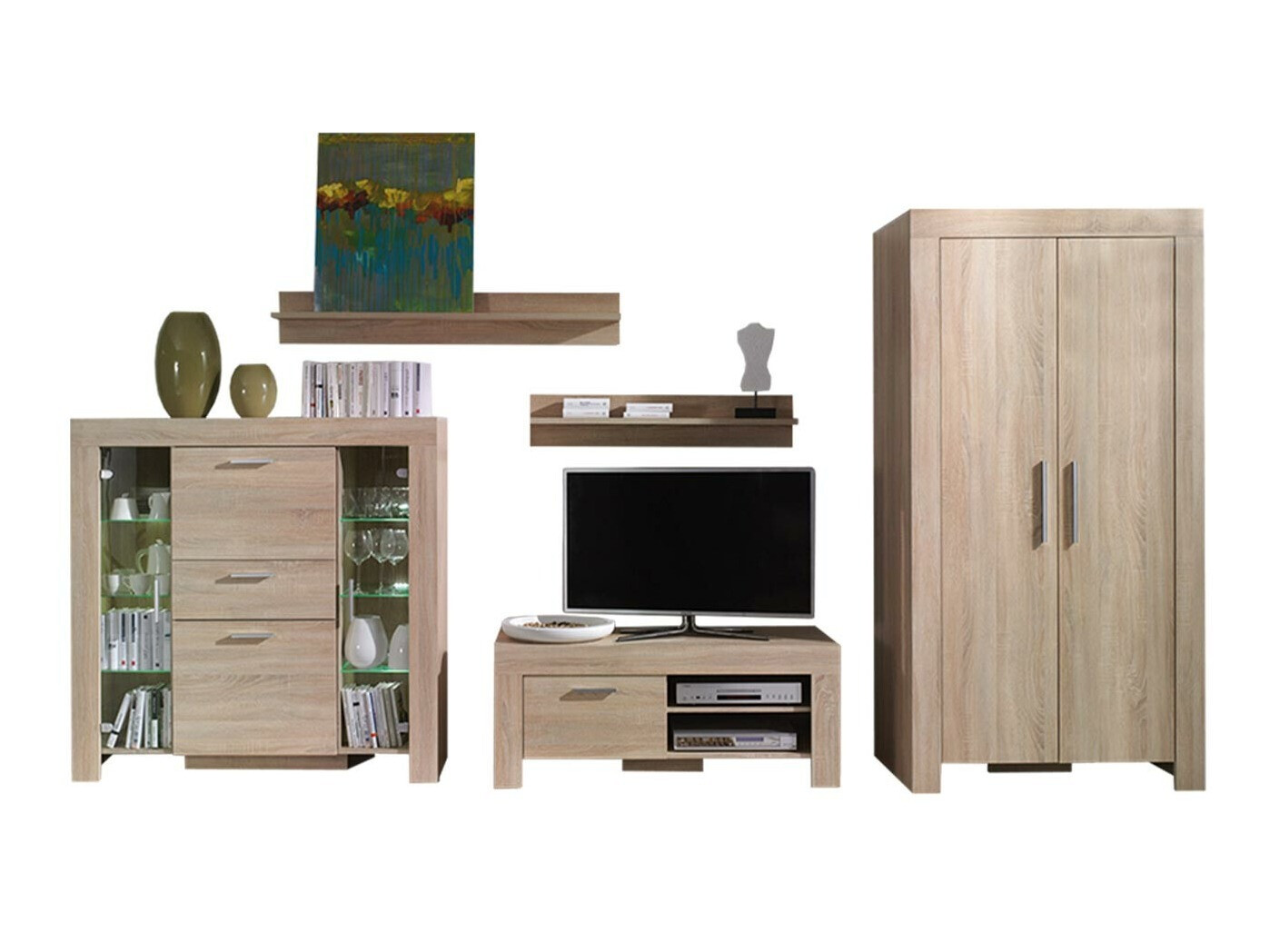 Stuemøbelsæt Melfeli 127 (Sonoma eg)