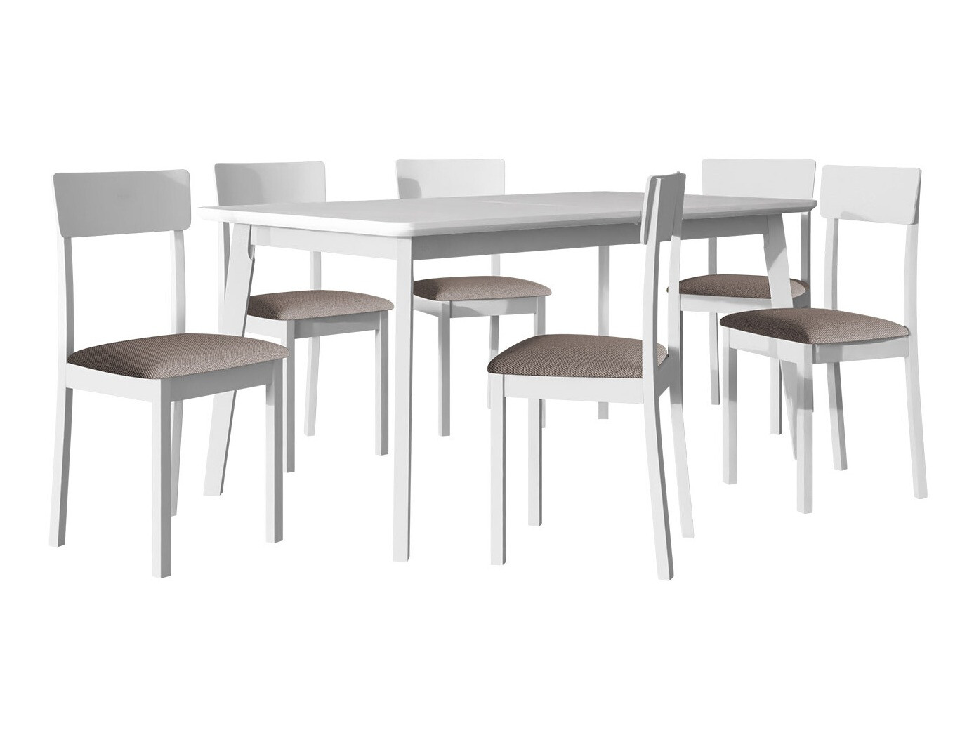 Spisestuesæt Victorville 350 (Hvid)