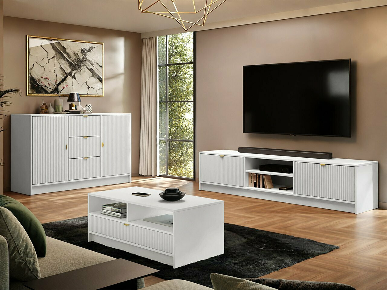 Kommode Comfivo Papilio (Hvid)