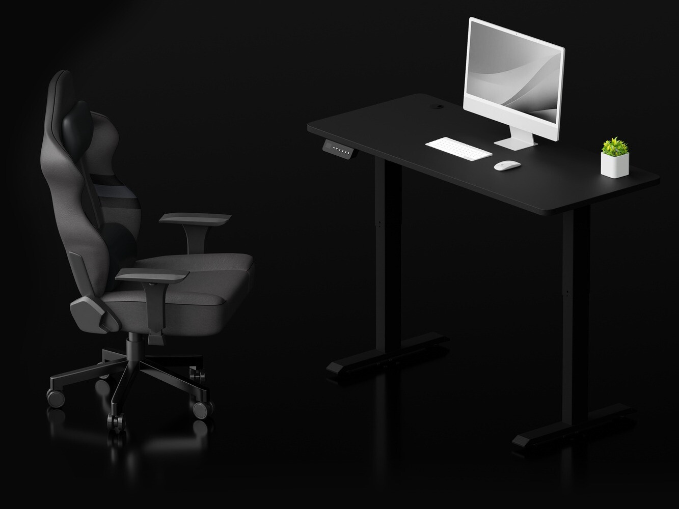 Hæve-sænkebord Lodi 100 (Sort)