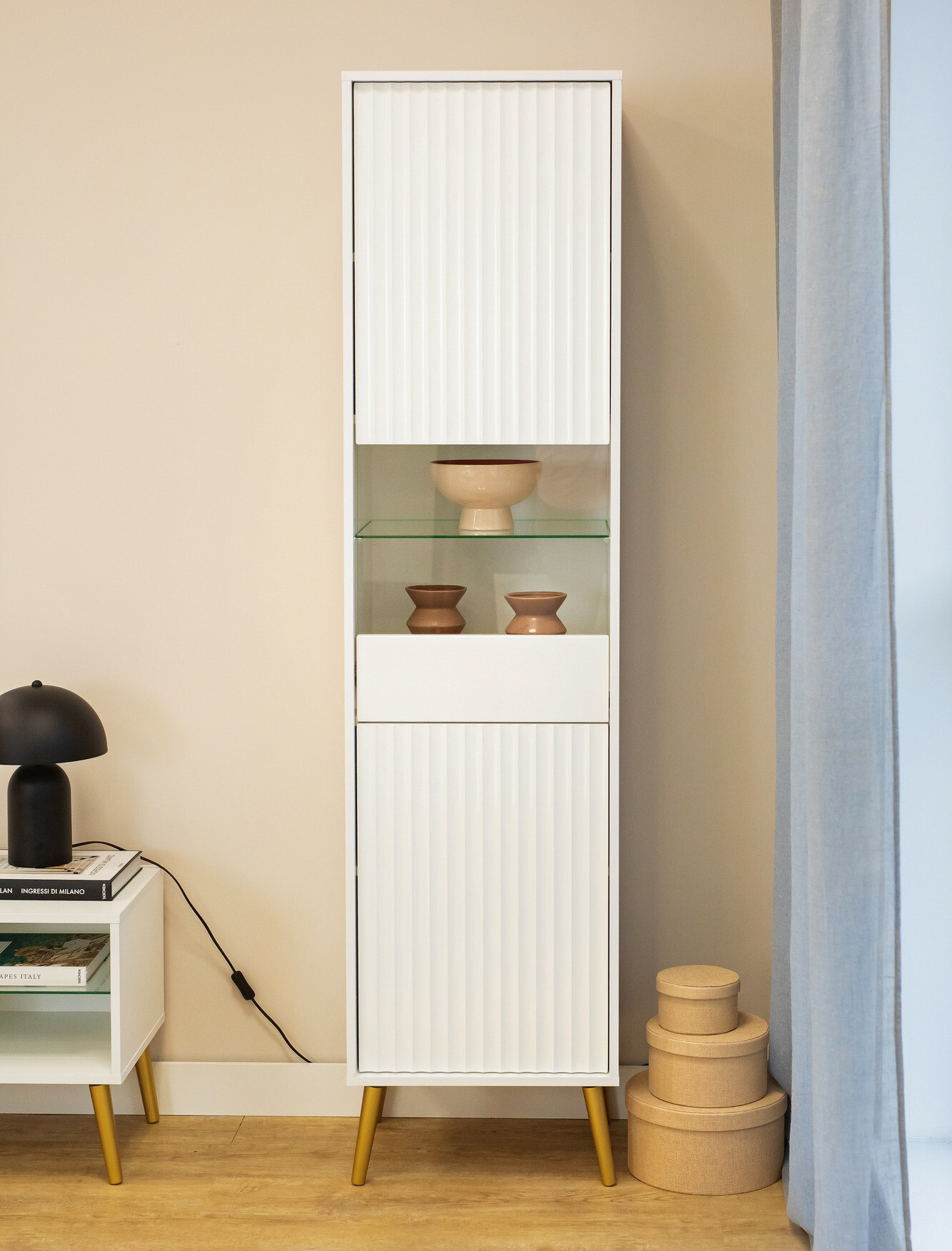 Reol Cirferi 107 (Hvid + Gylden)