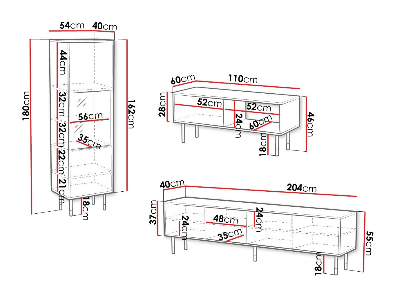 Stuemøbelsæt Elmteo 107
