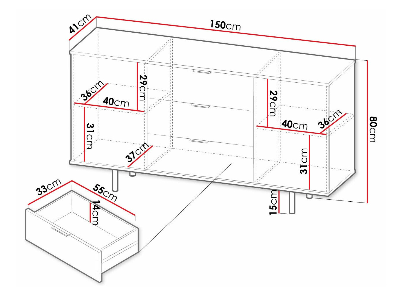 Kommode Decus I (Kashmir)
