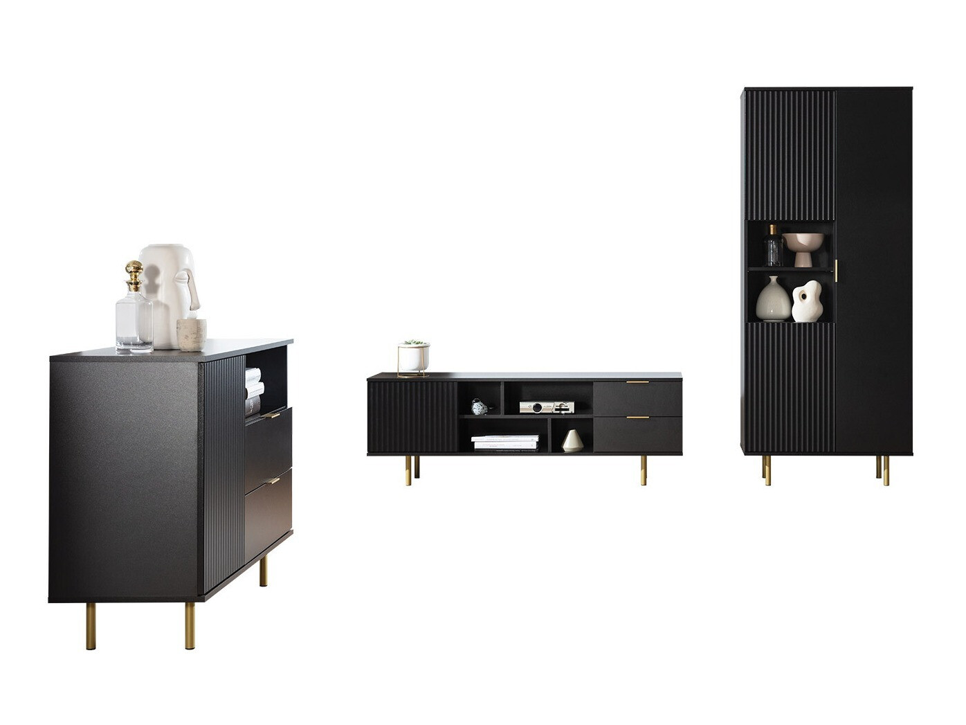 Stuemøblersæt Virdomi 107 (Sort)