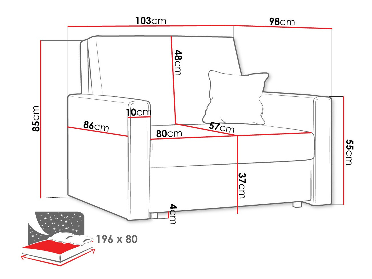 Lænestol Morel I (Poso 01)