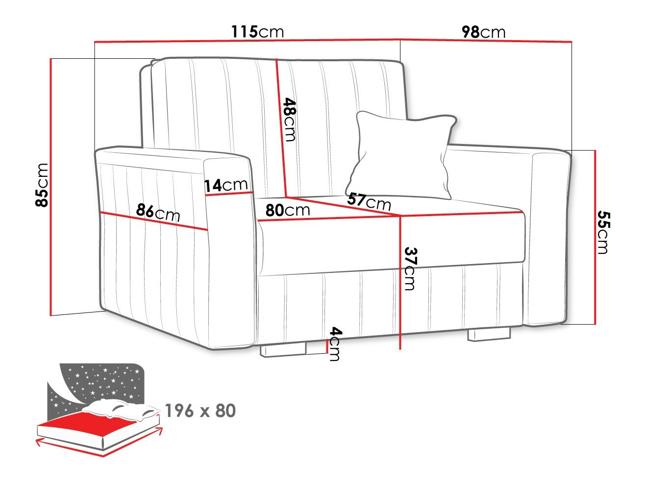Lænestol Orinen I (Paros 2)