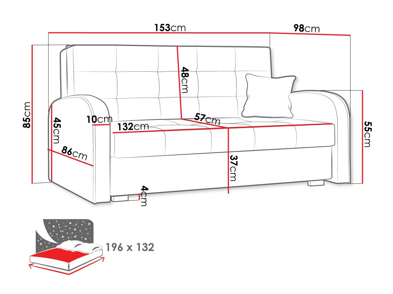 Sovesofa Silona III (Kronos 19)