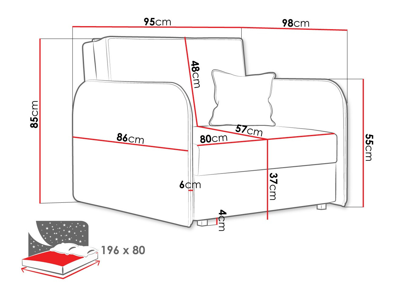 Lænestol Lirael I (Mono 241)